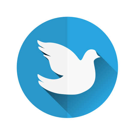dove flat iconのイラスト素材