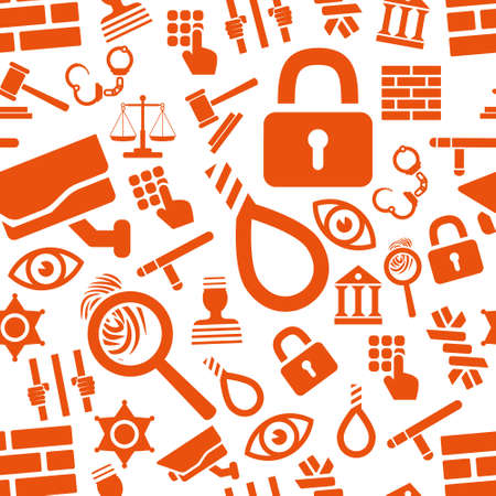 prison seamless patternのイラスト素材