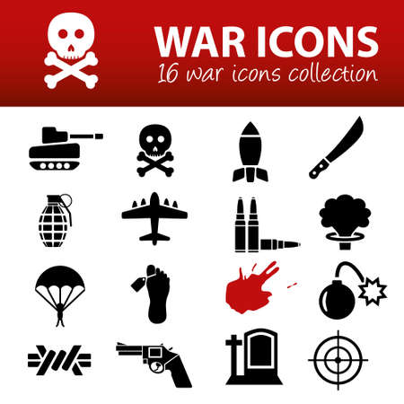 war iconsのイラスト素材
