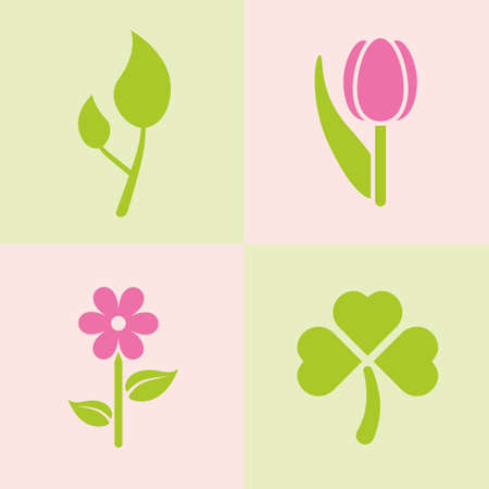 spring plantsのイラスト素材