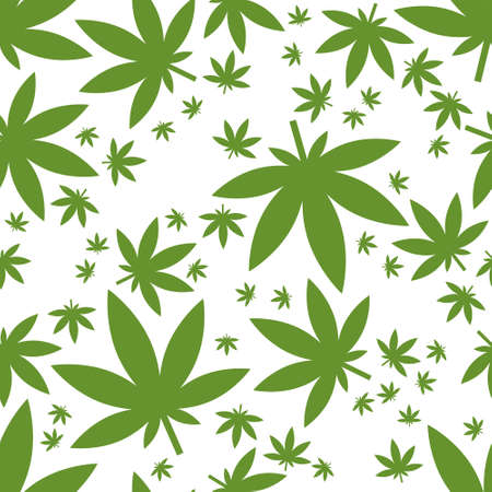 weed seamless patternのイラスト素材