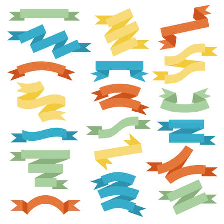 ribbons collectionのイラスト素材