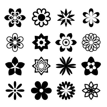 flower iconsのイラスト素材
