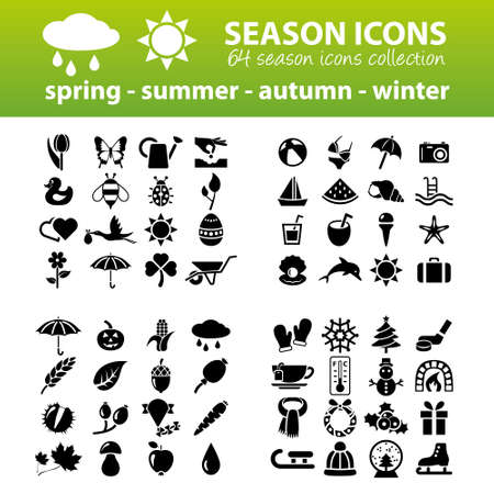 season iconsのイラスト素材