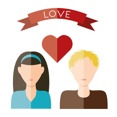 couple in loveのイラスト素材