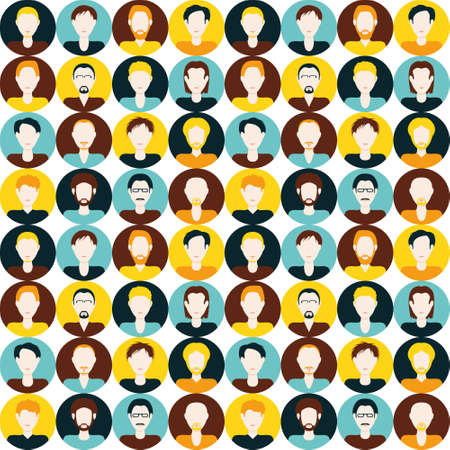 men seamless patternのイラスト素材