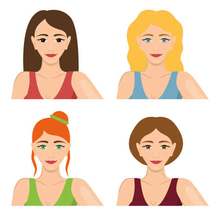 four womenのイラスト素材