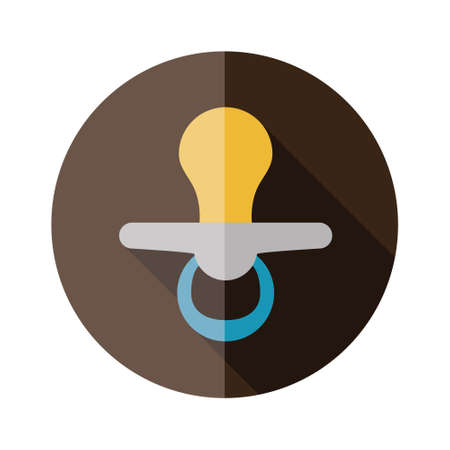 babys dummy flat iconのイラスト素材