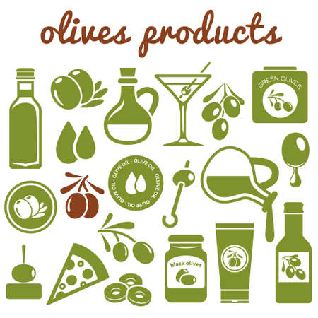 olives iconsのイラスト素材