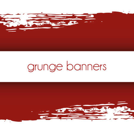 grunge bannersのイラスト素材