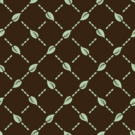leaves seamless patternのイラスト素材