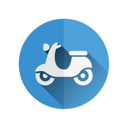 scooter flat iconのイラスト素材
