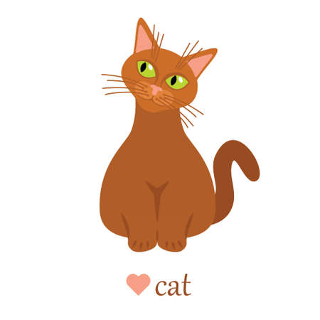 cat with green eyesのイラスト素材