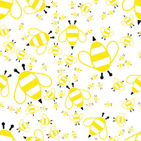 bee seamless pattern