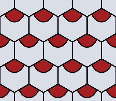 grey hexahedron seamless pattern