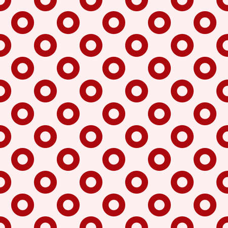 red circles seamless pattern