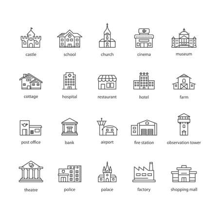 Collection of touristic icons.のイラスト素材