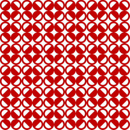 seamless pattern with red circlesのイラスト素材
