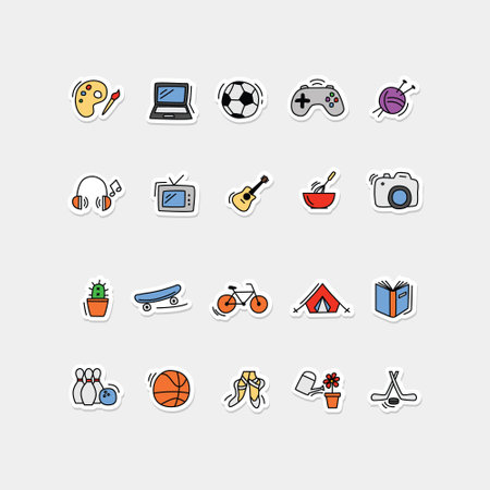 icons collection - fun ane games for kidsのイラスト素材