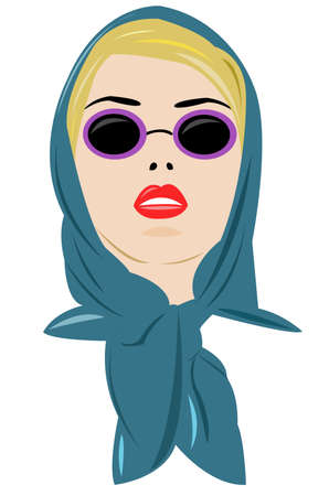 Head fashion pin upのイラスト素材