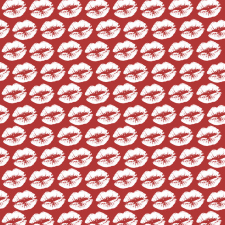 pattern with lipsの写真素材