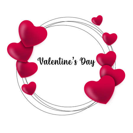 valentine frameの写真素材