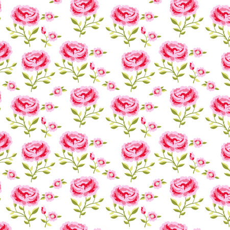 pink flowers on white backgroundの写真素材