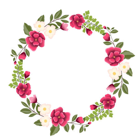 Decorative flowers outlineの写真素材