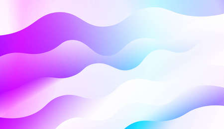 Blurred Decorative Design In Modern Style With Wave, Curve Lines. For Elegant Pattern Cover Book. Vector Illustration with Color Gradientのイラスト素材