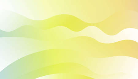 Wave Modern Background. For Business Presentation Wallpaper, Flyer, Cover. Vector Illustration with Color Gradientのイラスト素材
