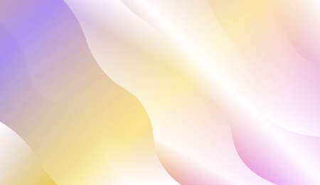 Template Background With Wave Geometric Shape. For Design, Presentation, Business. Vector Illustration with Color Gradientのイラスト素材