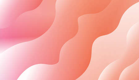 Modern Wavy Background. For Template Cell Phone Backgrounds. Vector Illustration with Color Gradientのイラスト素材