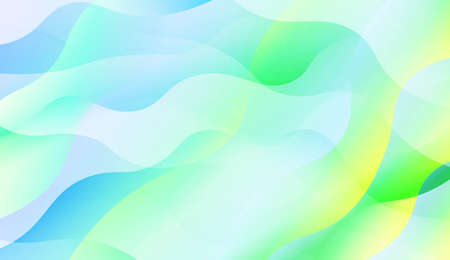 Wavy Background. Soft Color Gradient Background. For Greeting Card, Flyer, Invitation. Vector Illustrationのイラスト素材
