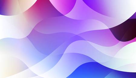 Geometric Wave Shape with Gradient Blurred Abstract Background. For Greeting Card, Flyer, Poster, Brochure, Banner Calendar. Vector Illustrationのイラスト素材