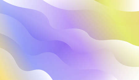 Modern Wavy Background. For Template Cell Phone Backgrounds. Vector Illustration with Color Gradientのイラスト素材