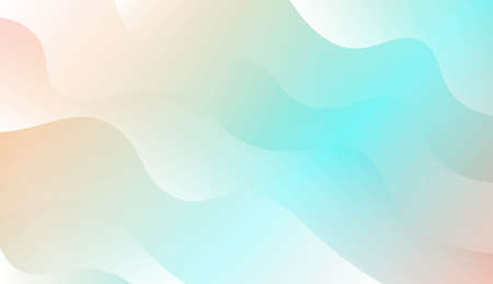 Modern Background With Wave Gradient Shape. For Your Design Wallpapers Presentation. Vector Illustration with Color Gradientのイラスト素材