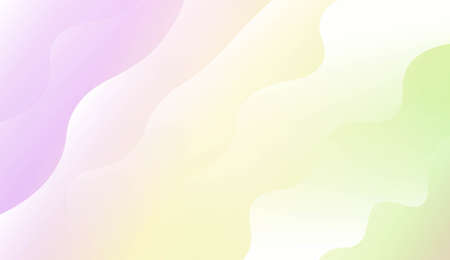 Blurred Decorative Design In Modern Style With Wave, Curve Lines. For Elegant Pattern Cover Book. Vector Illustration with Color Gradientのイラスト素材