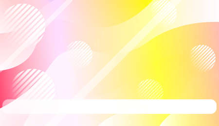 Template Background With Wave Geometric Shape, Lines, Circle. For Design, Presentation, Business. Vector Illustration.のイラスト素材