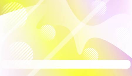 Fluid shapes composition with Abstract Wavy Background with Lines, Circle. For Business Presentation Wallpaper, Flyer, Cover, Landing Page. Vector Illustration with Color Gradientのイラスト素材