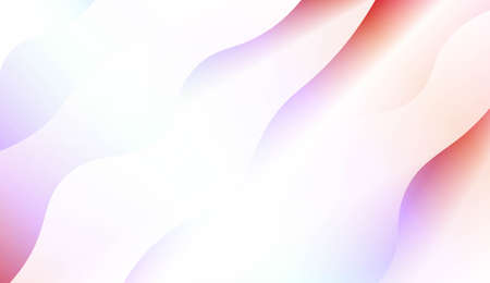 Modern Shiny Waves. For Your Design Ad, Banner, Cover Page. Vector Illustration with Color Gradient