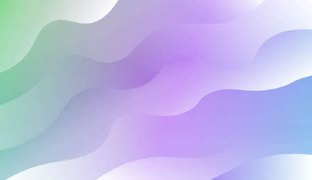 Futuristic Color Design Geometric Wave Shape. For Business Presentation Wallpaper, Flyer, Cover. Vector Illustration with Color Gradientのイラスト素材