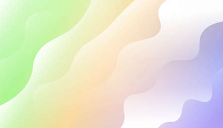 Wave Modern Background. For Your Design Wallpaper, Presentation, Banner, Flyer, Cover Page, Landing Page. Vector Illustration with Color Gradientのイラスト素材