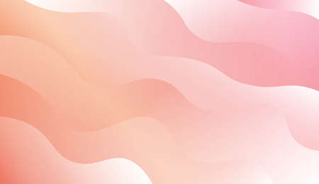 Wavy Background. For Design Flyer, Banner, Landing Page. Vector Illustration with Color Gradientのイラスト素材