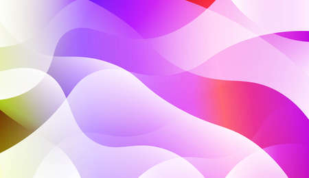Futuristic Color Design Geometric Wave Shape. For Flyer, Brochure, Booklet And Websites Design Vector Illustration with Color Gradientのイラスト素材