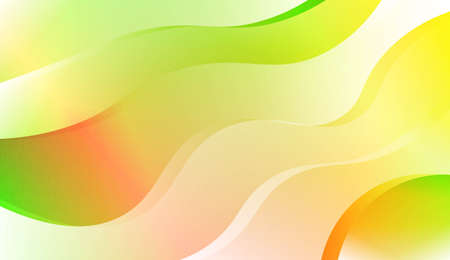 Wavy Background. For Flyer, Brochure, Booklet And Websites Design Vector Illustration with Color Gradientのイラスト素材