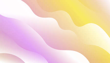 Blurred Decorative Design In Modern Style With Wave, Curve Lines. For Elegant Pattern Cover Book. Vector Illustration with Color Gradientのイラスト素材