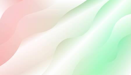 Wavy Background. For Design Flyer, Banner, Landing Page. Vector Illustration with Color Gradientのイラスト素材