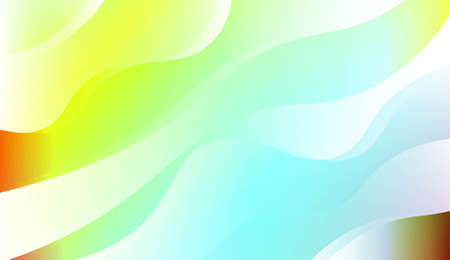 Blurred Decorative Design In Abstract Style With Wave, Curve Lines. For Elegant Pattern Cover Book. Vector Illustration with Color Gradientのイラスト素材