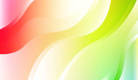 Wavy Background. For Design Flyer, Banner, Landing Page. Vector Illustration with Color Gradientのイラスト素材