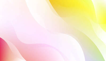 Geometric Wave Shape with Colorful Gradient Color Background Wallpaper. For Your Design Ad, Banner, Cover Page. Vector Illustrationのイラスト素材